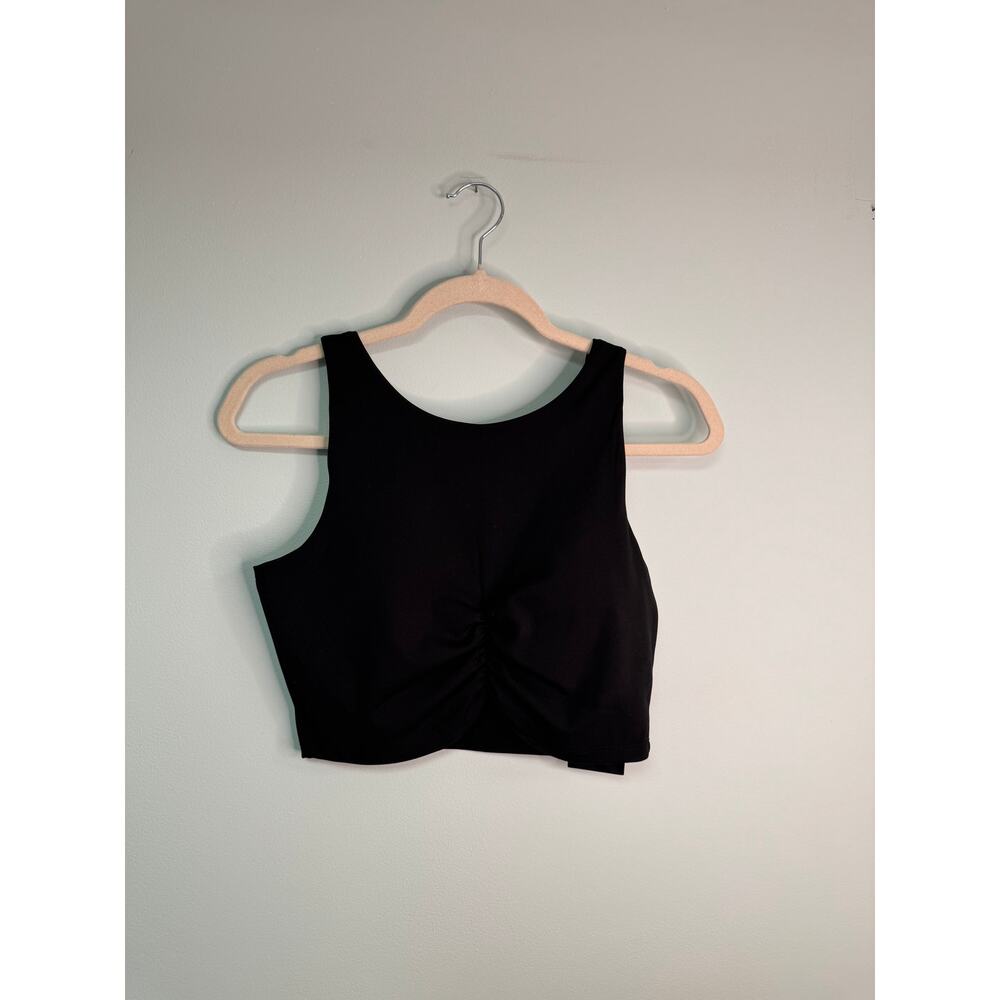 NWT! Kyodan Cropped Strappy Bra Top - Black - Size Medium
